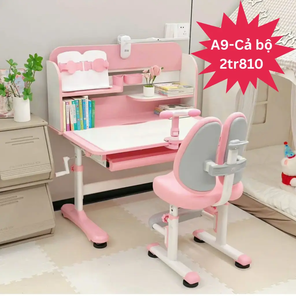 Bộ bàn ghế học sinh A9 (Xám)