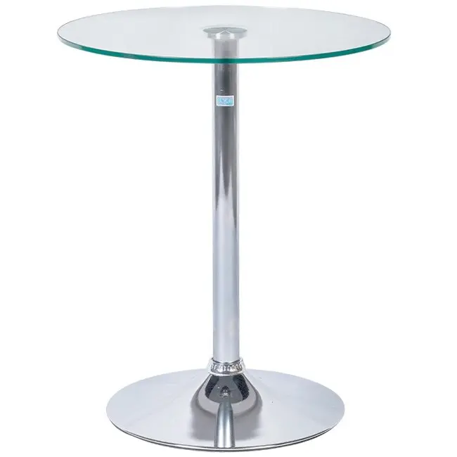 Bàn cafe mặt kính tròn BCF106T (Kính Màu, Mặt tròn 550mm)